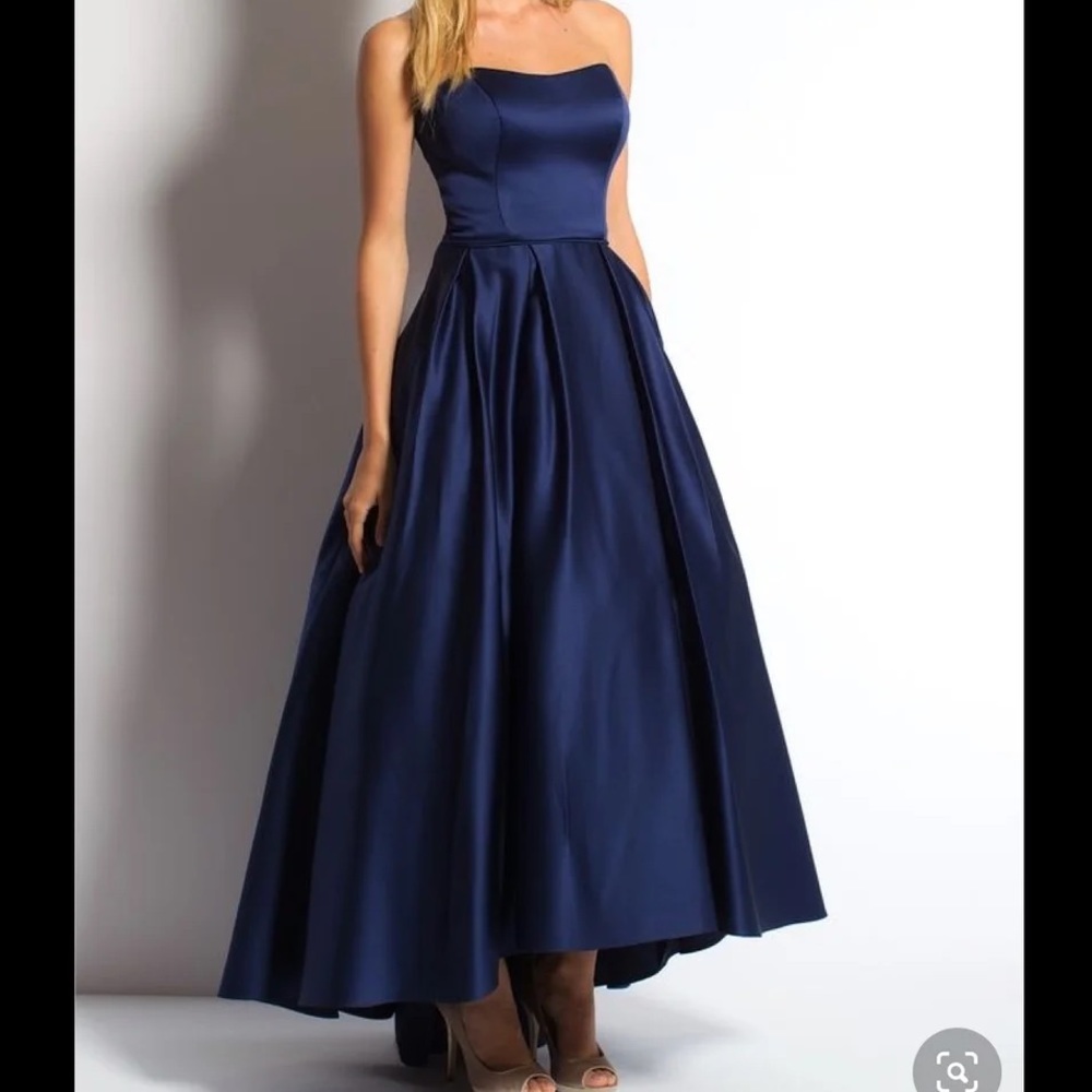 Navy Blue Ballgown Prom Dress